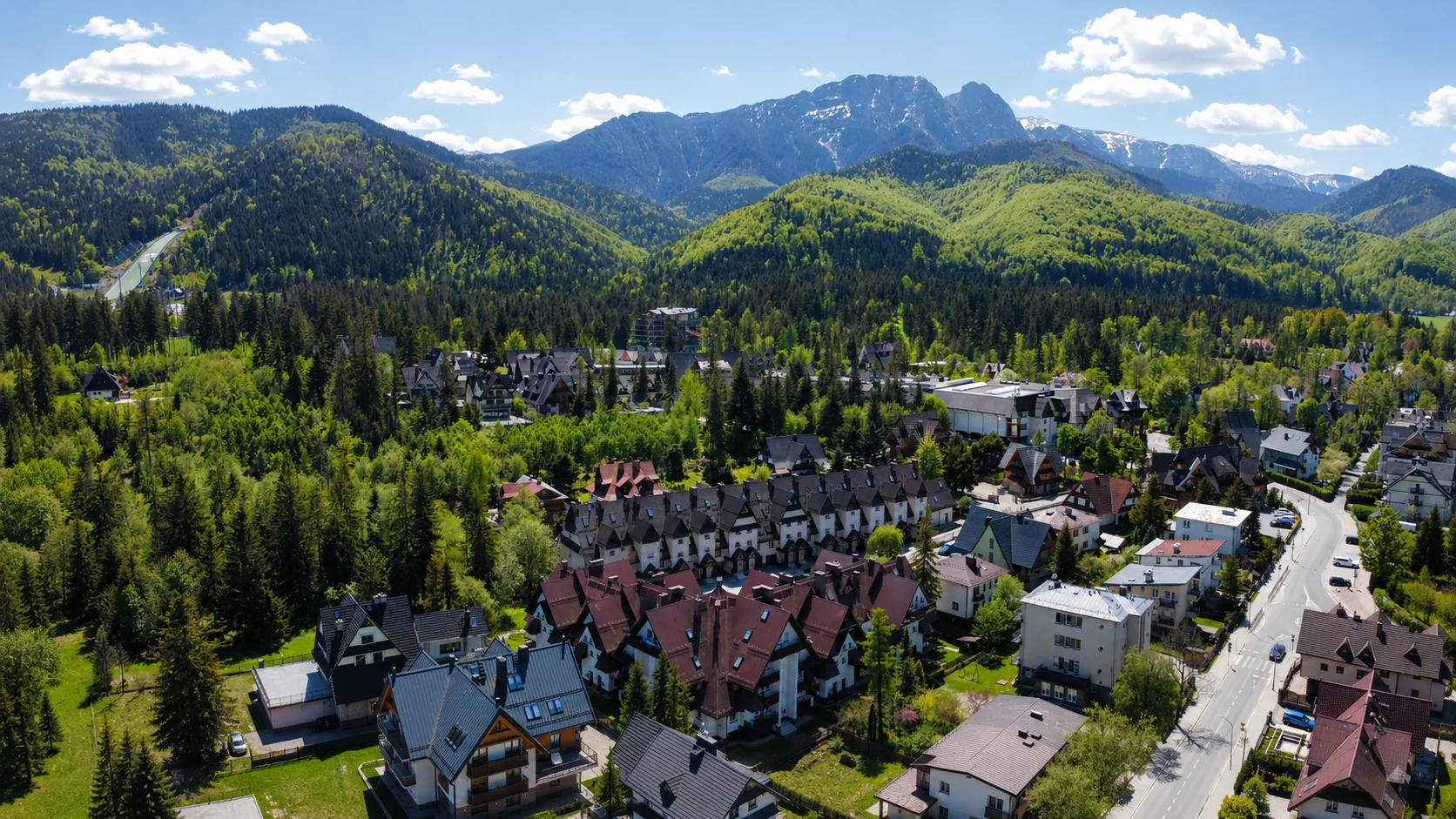 Widok apartamentu Mountain Lotus Zakopane o poranku
